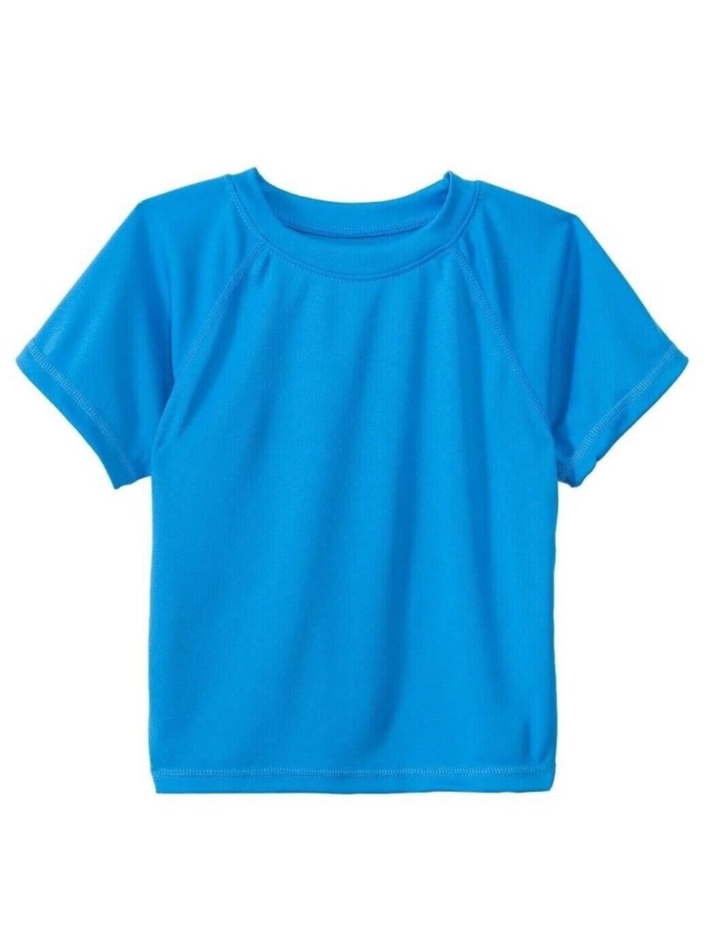 Kanu Surf Boys Youth Short Sleeve UPF 50+ Rash Guard Swim Shirt Blue Stretch 8